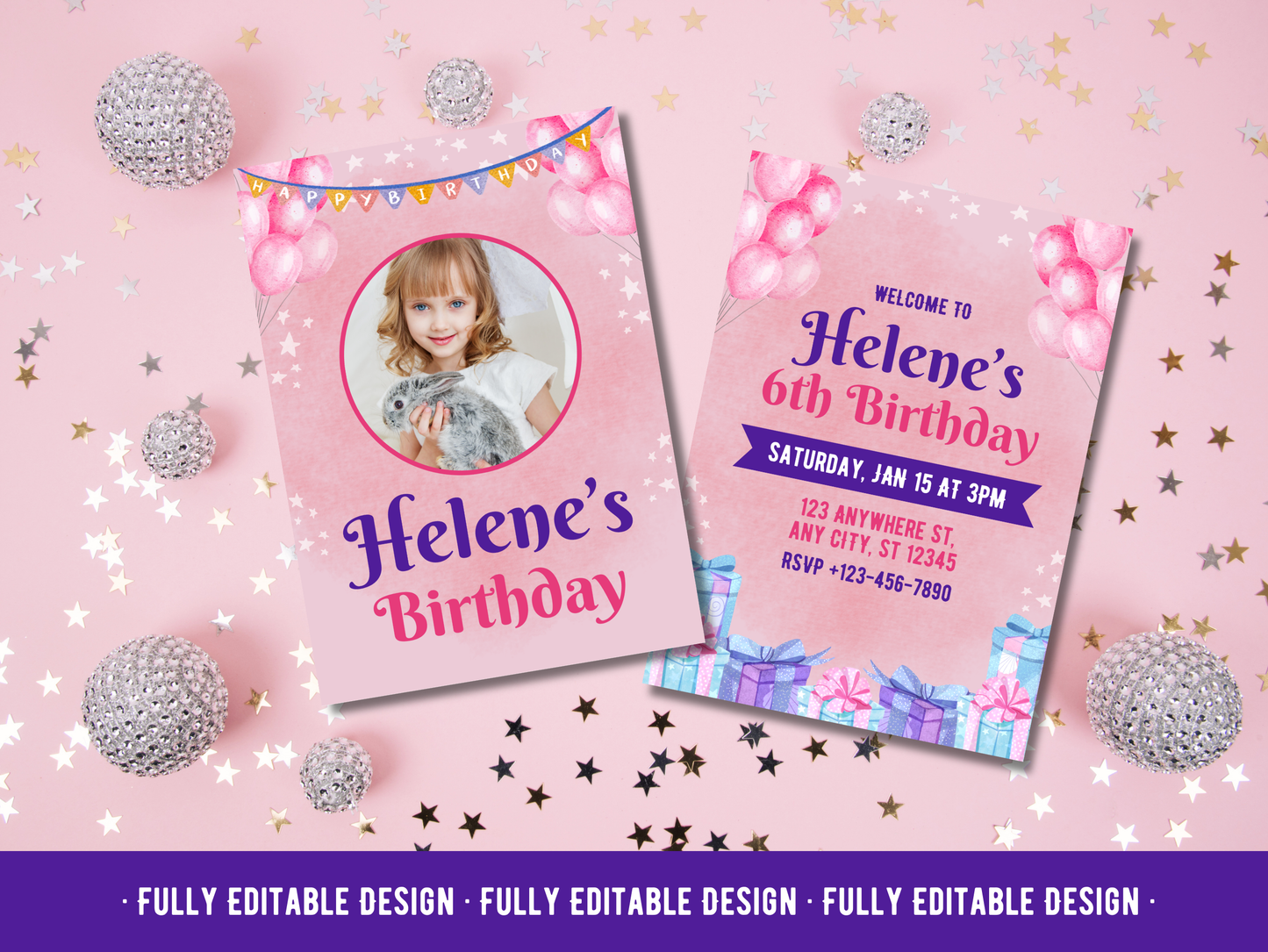 10 Birthday Invitation Templates Canva Editable Birthday Invitation Card Templates Kids Birthday Party Invitation Celebration