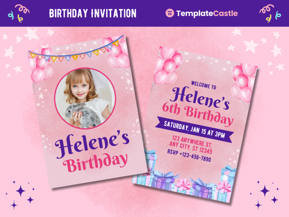 10 Birthday Invitation Templates Canva Editable Birthday Invitation Card Templates Kids Birthday Party Invitation Celebration