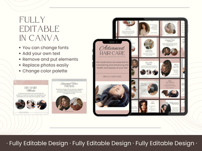 50 Hairstylist Instagram Stories Templates Canva Editable Templates Facebook Reels Social Media Posts Hairstyle Animated Website Templates