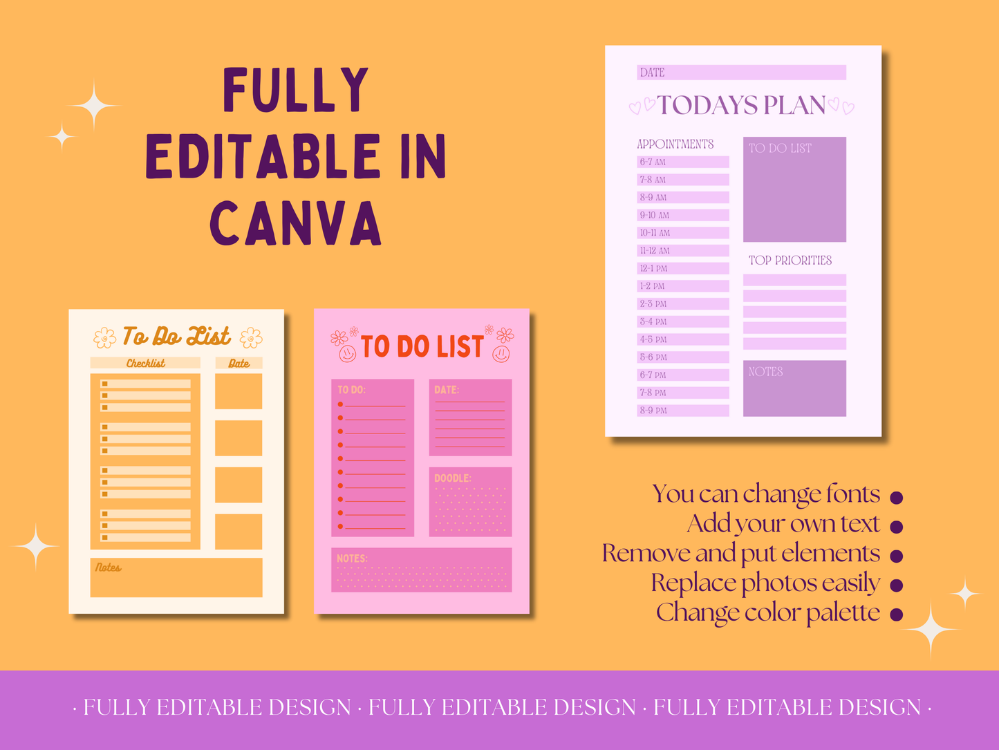 15 Aesthetic To Do List Templates Canva  Editable Template Daily Planner Productivity Template Planner Printable Tasks Checklists