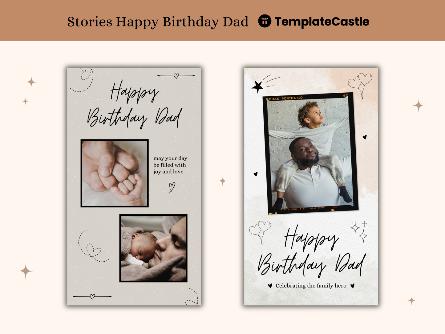 5 Happy Birthday Dad Photo Collage Templates Editable Canva Happy Birthday Photo Collage Dad Birthday Cards Fathers Birthday Collage Cards