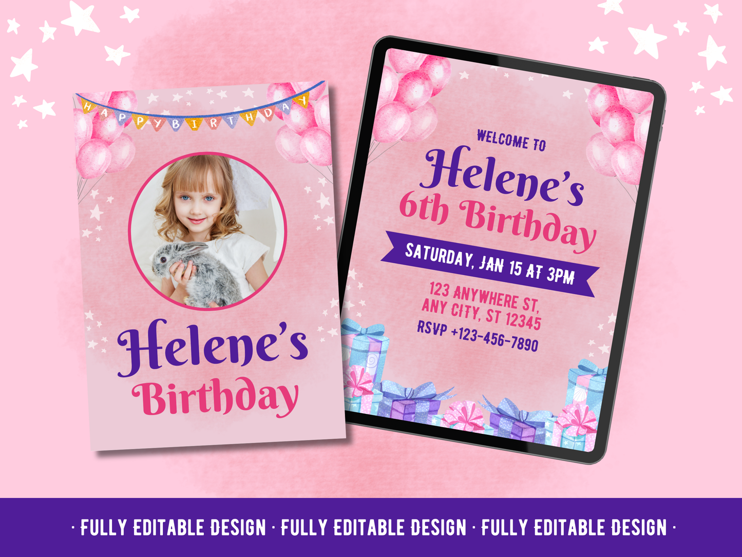 10 Birthday Invitation Templates Canva Editable Birthday Invitation Card Templates Kids Birthday Party Invitation Celebration