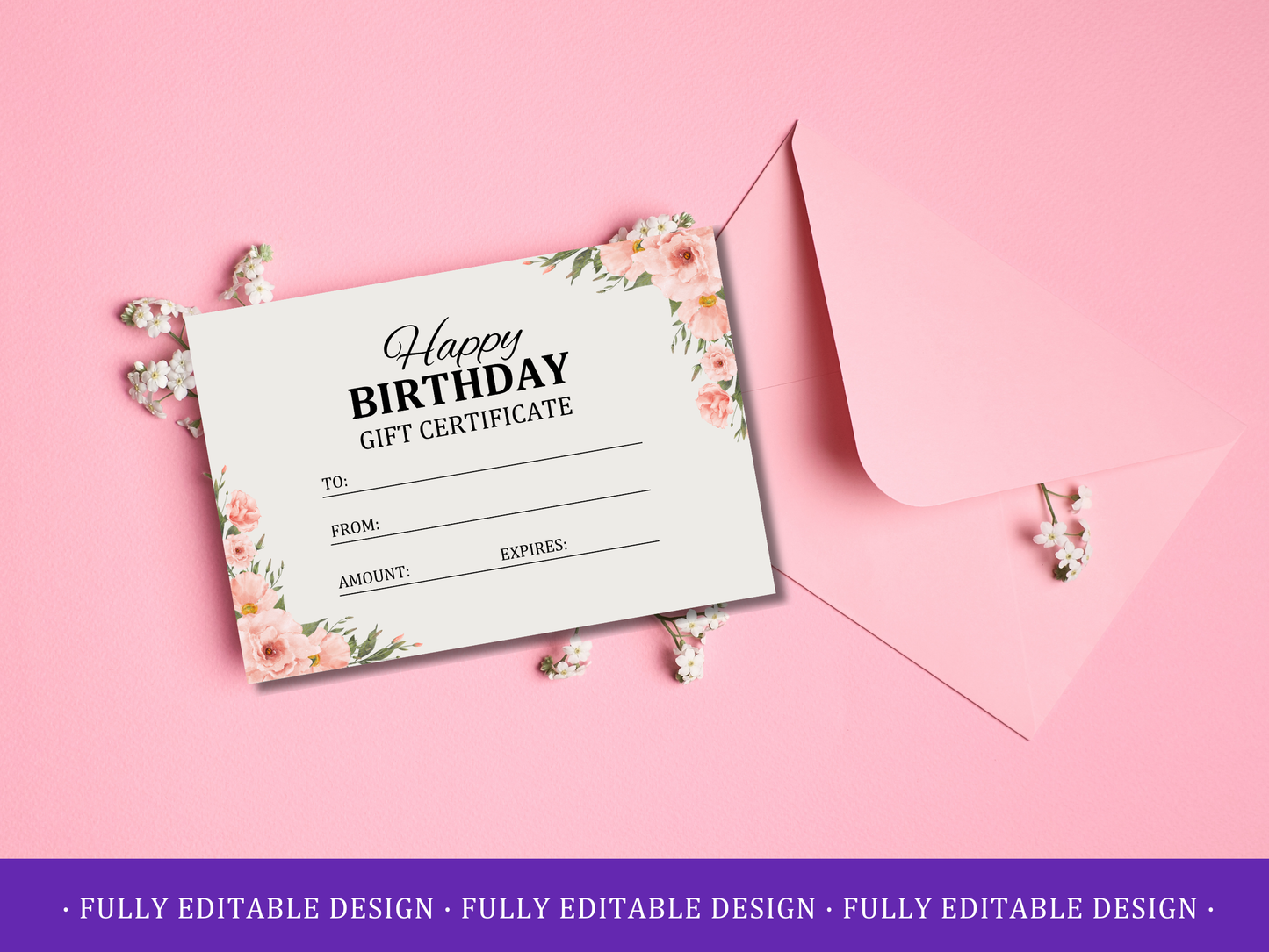 5 Birthday Gift Certificates Templates Canva Editable Gift Certificates Templates Happy Birthday Gift Vouchers Printable Certificates