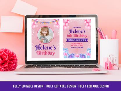 10 Birthday Invitation Templates Canva Editable Birthday Invitation Card Templates Kids Birthday Party Invitation Celebration