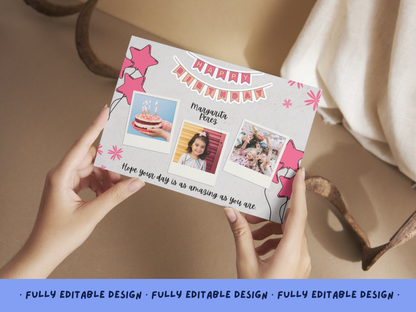 Birthday Photo Collage Templates Canva editable Photo Collage Templates Photos Gift Collage Birthday Layouts Printable Birthday Templates