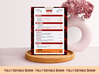 5 Editable Food Menu Templates Canva Editable Templates Delicious Food Restaurant Menu Template Set Restaurant